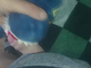 small blue dinosaur t-rex Fun cum!!!