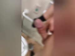 【女性向け（個人撮影）】変態イケメン営業マンが仕事中ムラムラしすぎてスーパーのトイレでオナニー - Screenshot 11 of 16 - Hentai