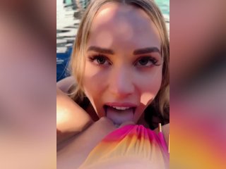 Mia Malkova Tutorial: How to make her cum poolside screenshot number 0