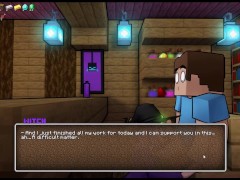 HornyCraft [ MINECRAFT PORN hentai game ] Ep.33 SUCKING Steve COCK while he talks to Alex !