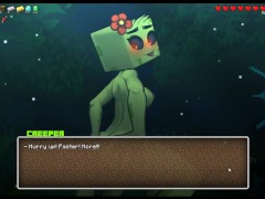 HornyCraft [ MINECRAFT PORN Hentai game ] Ep.36 girl is having a HUGE SHAKING ORGASM