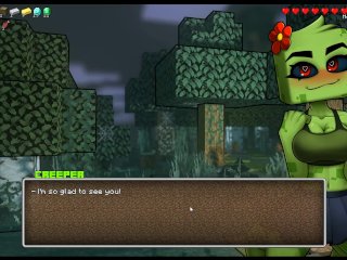 HornyCraft [ MINECRAFT PORN Hentai Game ] Ep.36 CREEPER Girl Is Having a_HUGE SHAKING_ORGASM