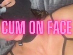Cum on face and mouth