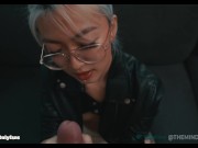 Preview 6 of Leashed and Collared Mila plays with cock and takes cock - Themindoftommy