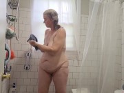 Preview 4 of Hot Mature Vee Takes A Shower And Masturbates!