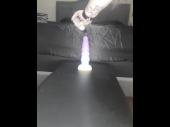 Slave playing with unicorn cock fantasy dilldo - Screenshot 1 of 16 - Milf