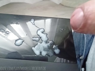 Любимая сперма, сожрать ее !! Мощный папин камшот !! 💦💦💦