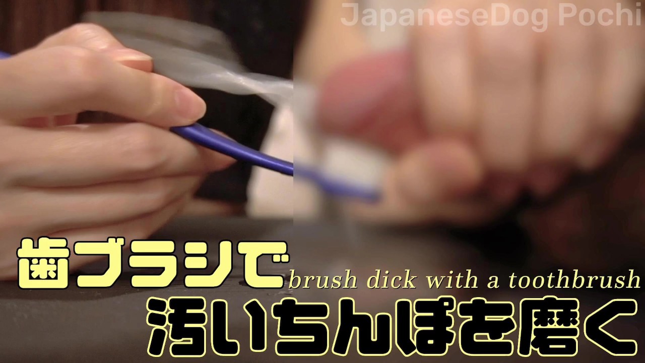  ペニス ドアップ 歯ブラシで汚いちんこ磨くよ 手コキ／クローズアップ／ドアップ／M男／痴女／S女／射精管理／ザーメン／精子／我慢汁／精子 - Pornhub.com