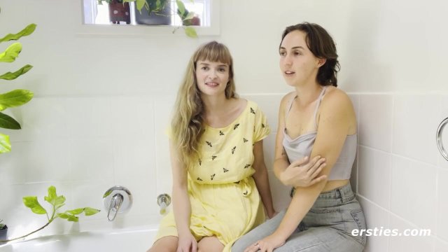 Ersties - Hot Lesbian Fingering in the Tub