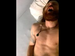 Eating my cum straight from my dick when vibrator is giving me orgasm