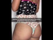 Preview 1 of married teacher cheated on his wife on snapchat with his sexy and hot student