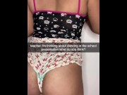 Preview 2 of married teacher cheated on his wife on snapchat with his sexy and hot student