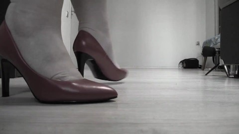 ASMR. ASMR sound of a mature BBW MILF's heels hitting hardwood floors.