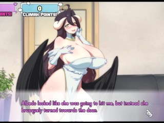 Waifu Hub S5 - Albedo [ XXX PARODY HENTAI Game PornPlay ] Ep.1 Sweet succubus STRIP TEASE !