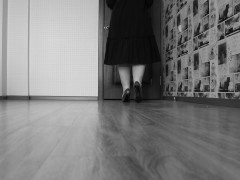 ASMR. ASMR the sound of heels on the floor.