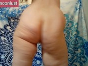 Preview 4 of Slow Motion Ass Twerk Booty Jiggle PAWG Butt Shaking PinkMoonLust Fat Thighs Cellulite Stretch Marks