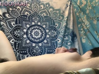 masturbation, hairy armpit, small boobs, nipple play
