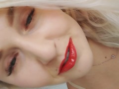 Red Lips, Green Eyes, Blonde Hair PREVIEW (Full video @ManyVids: embermae)