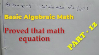 Basic Algebra Math Slove by Bikash Edu Care Episode 12