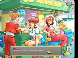 jogo traduzido, porno em portugues, teen brunette, cartoon visual novel