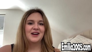 18yo BBW TEEN FUCKS HERSELF with SQUIRT!!  for the first time! Pierced Nipples Horny slavegirl