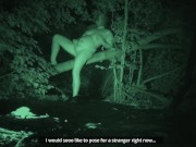 Preview 6 of Nude walk and masturbation at public cruising-spot. Leaving clothes, pee and fapp on path. Tobi00815
