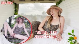 Hot Blonde Ersties Masturbates In Public