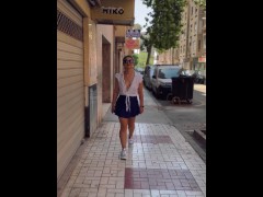 Walking The City Braless & Flashing My Tits in Public
