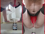 Preview 5 of Pissing through a g-string dual view