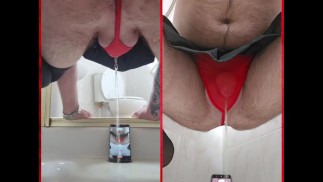Pissing through a g-string dual view