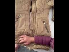 For all fetishist of down jacket, jacket, sperm on fluffy jacket - Screenshot 2 of 16 - Puffy Jacket