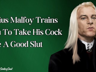 Lucius Malfoy Traint Je Om Zijn Lul Te Nemen Als Een Goede Slet