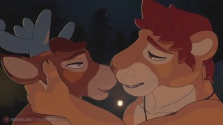 Feu au bord de la cheminée TEASER Animation poilue gay