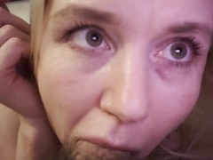 sucking Ur dick, watching in eyes