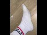 dirty white socks