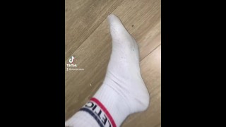 chaussettes blanches sales