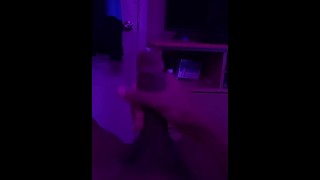 SHOOTING WARM CUM OUT OF BLACK DICK