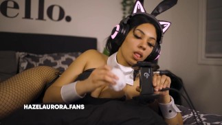 ASMR Bunny Senpai Cosplay - Ohrenlecken, Saugen, Sexy Mundgeräusche
