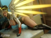 Preview 5 of Mercy Taken from Behind on the Table Doggy [Grand Cupido]( Overwatch )
