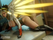 Preview 6 of Mercy Taken from Behind on the Table Doggy [Grand Cupido]( Overwatch )