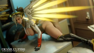 Mercy Taken from Behind on the Table Doggy [Grand Cupido]( Overwatch )