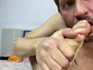 Порно ног порно Hd. Я ем палец