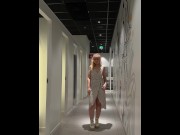Preview 2 of Get naked in public while trying new dress. Sexy Agata Sense