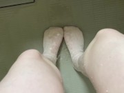 Preview 4 of WETTING SOCKS X3 - Pee compilation