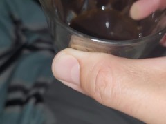 My slave drinking her coffee with milk 07/09/2023