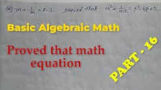 Basic Algebra Math