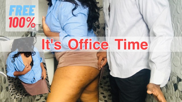 It&#x27;s Office Time Real Sex Story at Wash Room |  Boss මට දැන් හැමදාම. මල ..