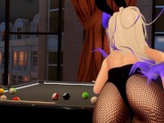 Preview 2 of Pool bet turned into breeding a hot sexy bunny girl