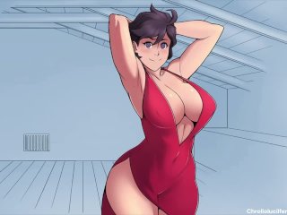 big boobs, big tits, butt, cartoon