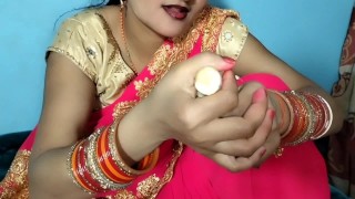 Casamento bhabhi adorável boquete e footjob vídeo